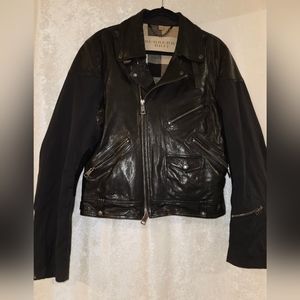 Burberry Black Leather Jacket